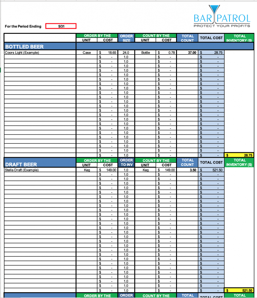 Free Printable Spreadsheet