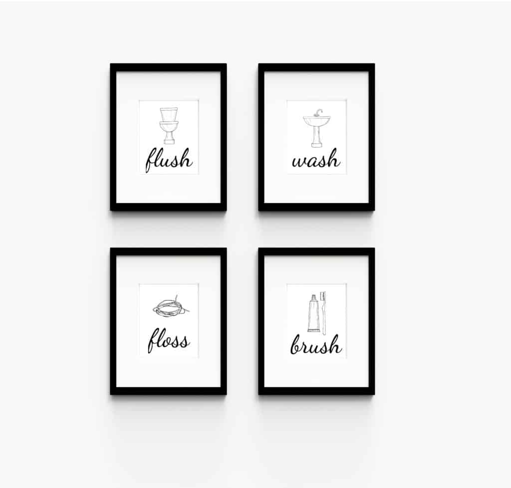 Free Printable Bathroom Art