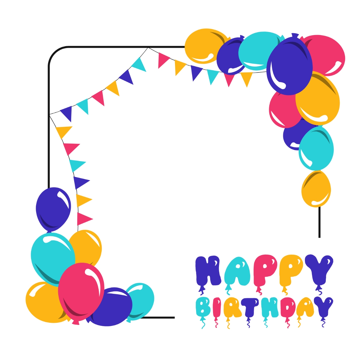 FREE Birthday Border Templates Edit Online Download Template