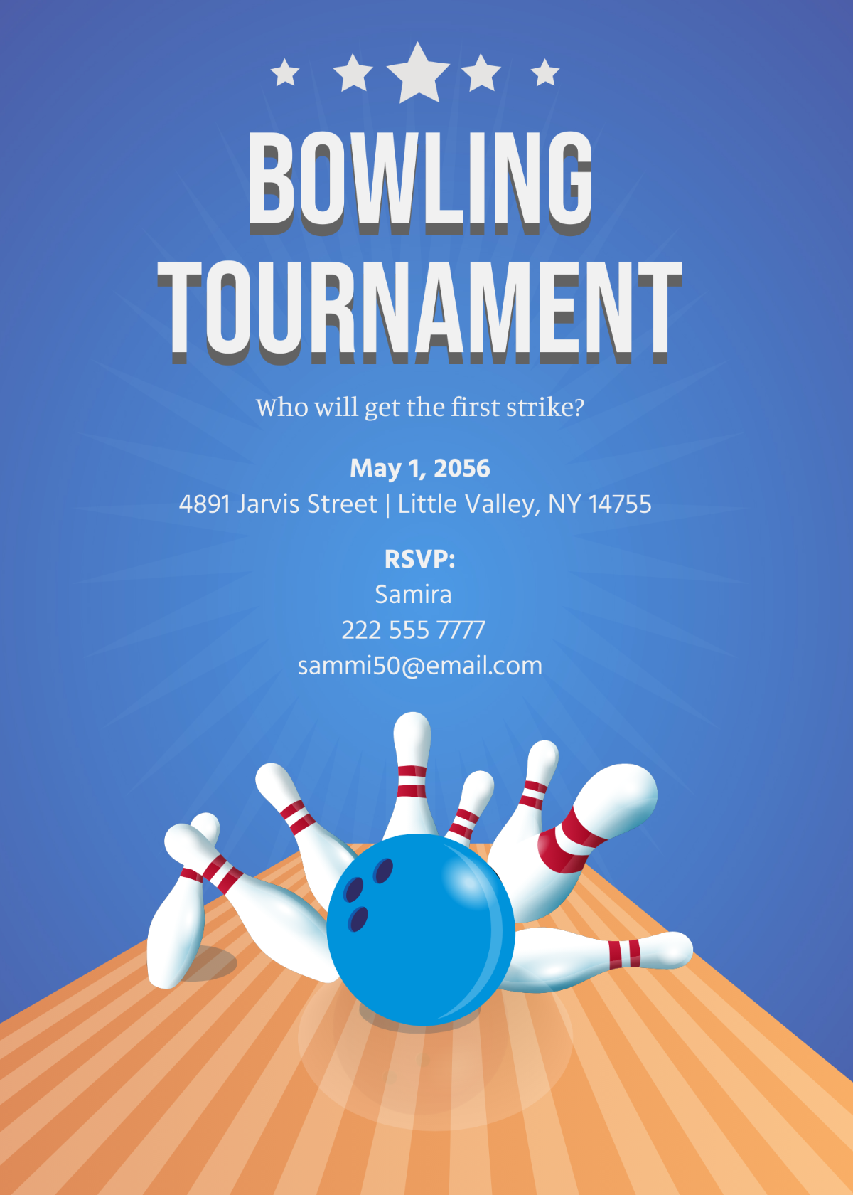 FREE Bowling Invitation Templates Examples Edit Online Download Template