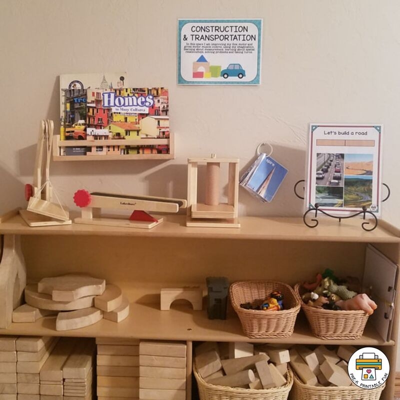 Free Printable Preschool Shelf Labels