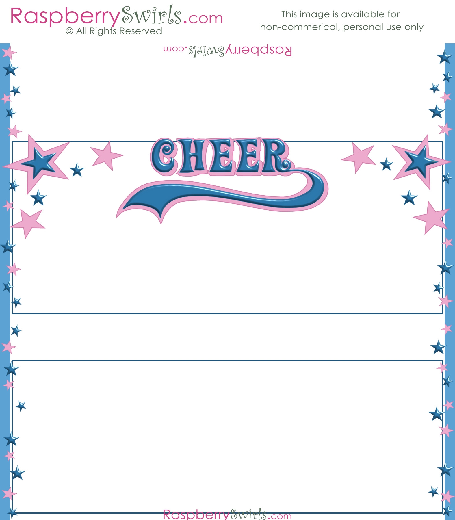 Free Cheerleading Printable Candy Wrappers Invitations And More Raspberry Swirls