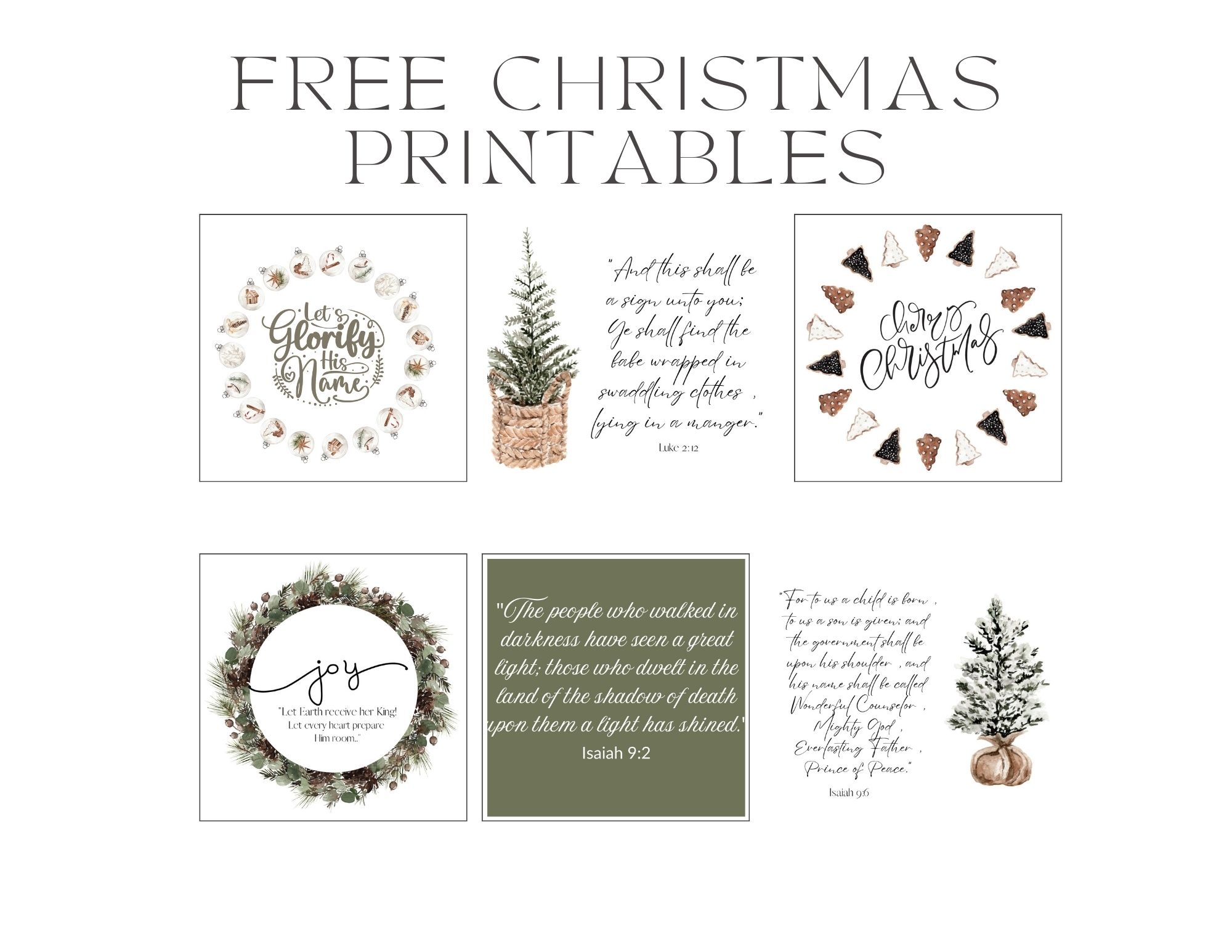 Free Christmas Christian Printables Gift Day On Our Countdown A Well Purposed Woman
