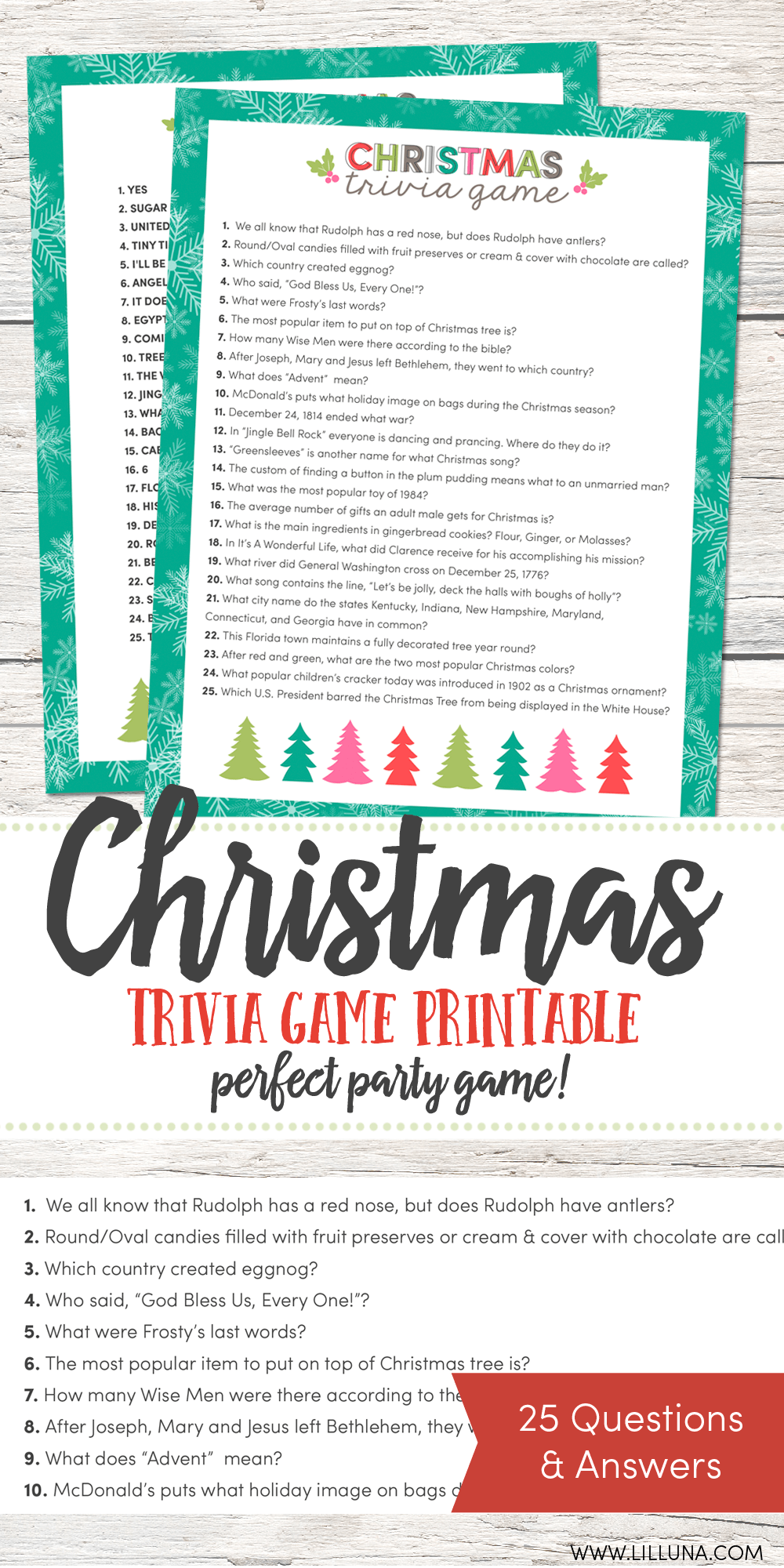 Free Printable Trivia Games