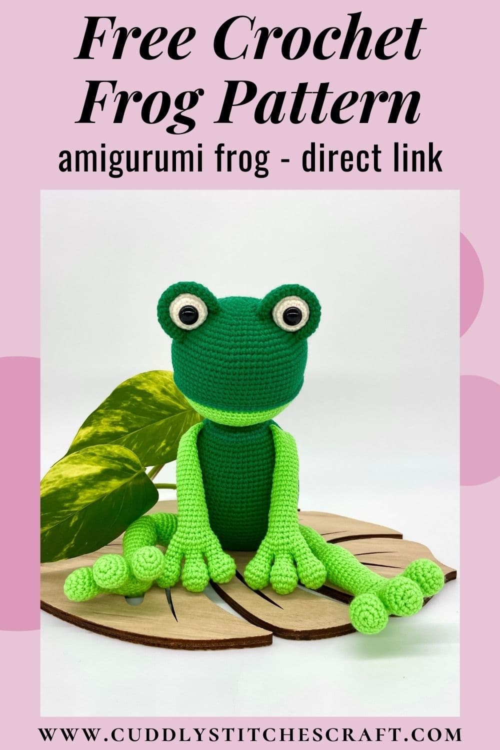 Free Crochet Frog Pattern Cuddly Stitches Craft