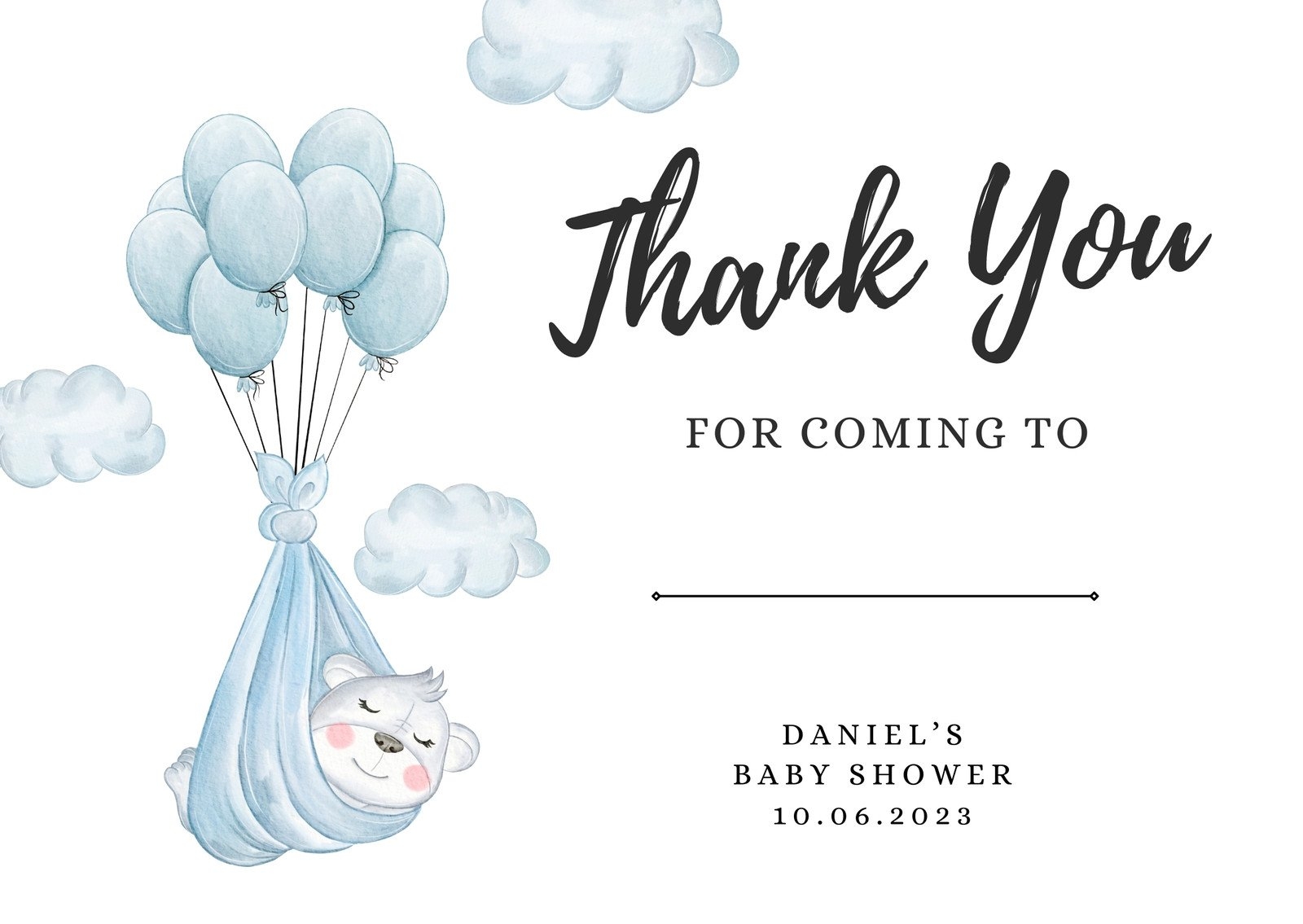 Free Printable Baby Shower Message