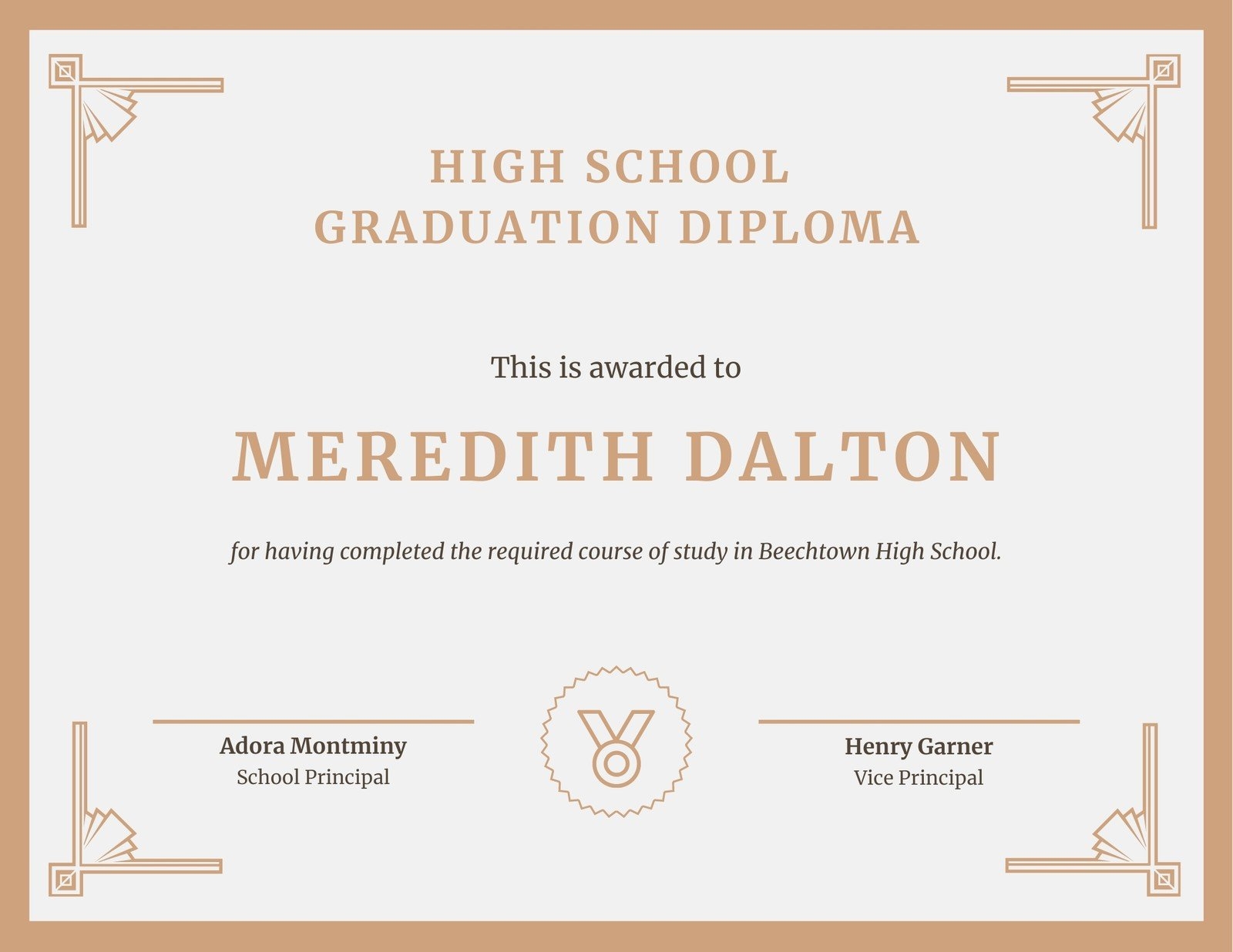 Free Custom Printable Diploma Certificate Templates Canva