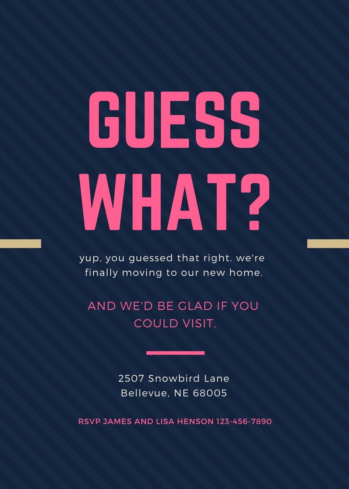 Free Printable Moving Announcements