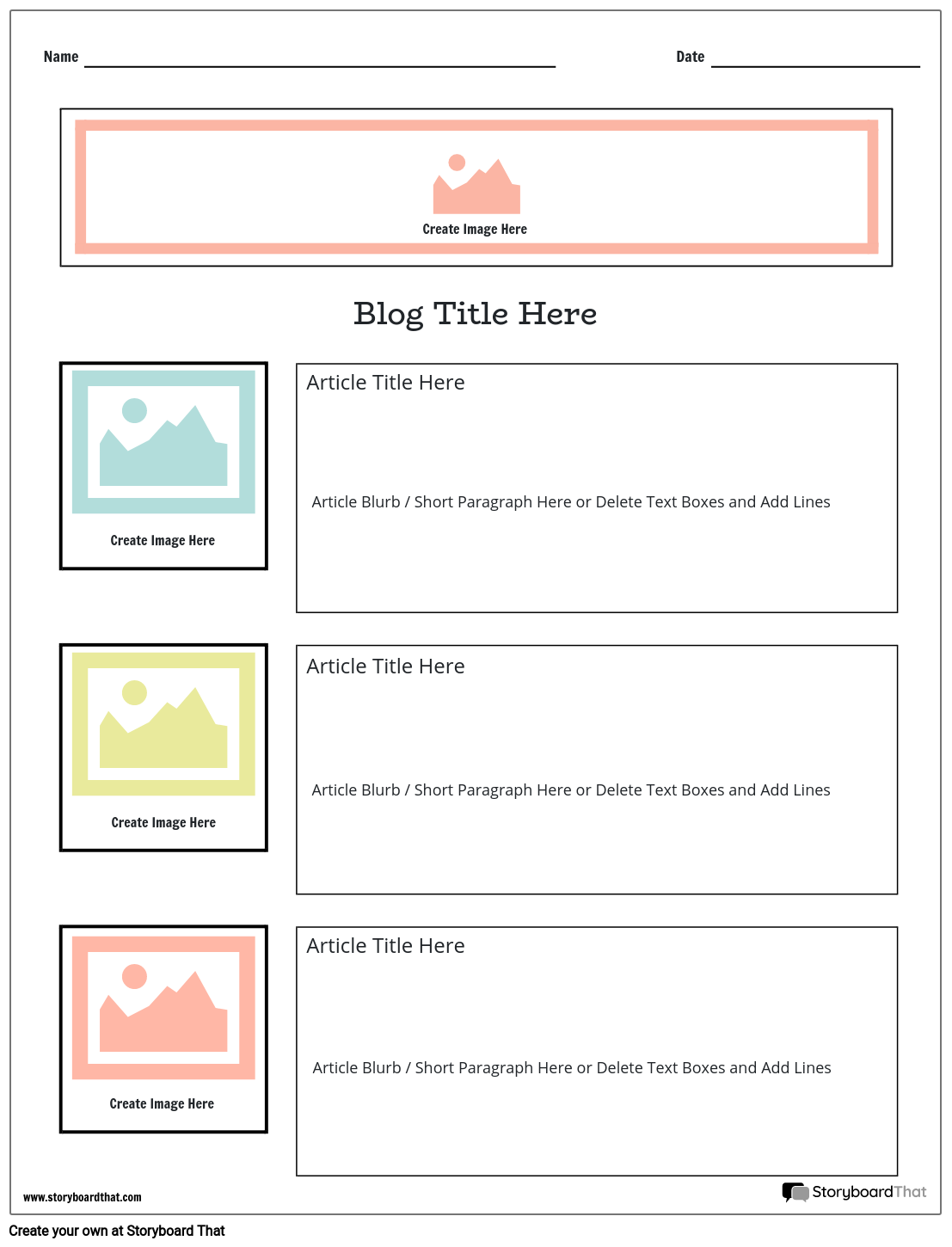 Free Printable Journalism Worksheets