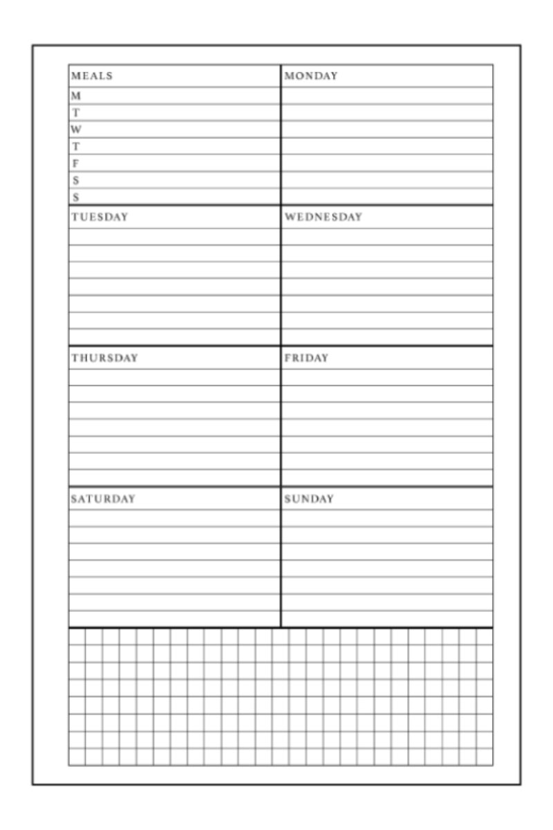 Free Printable Traveler S Notebook Dashboard