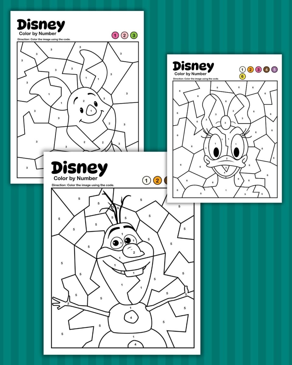 Free Color By Number Printables