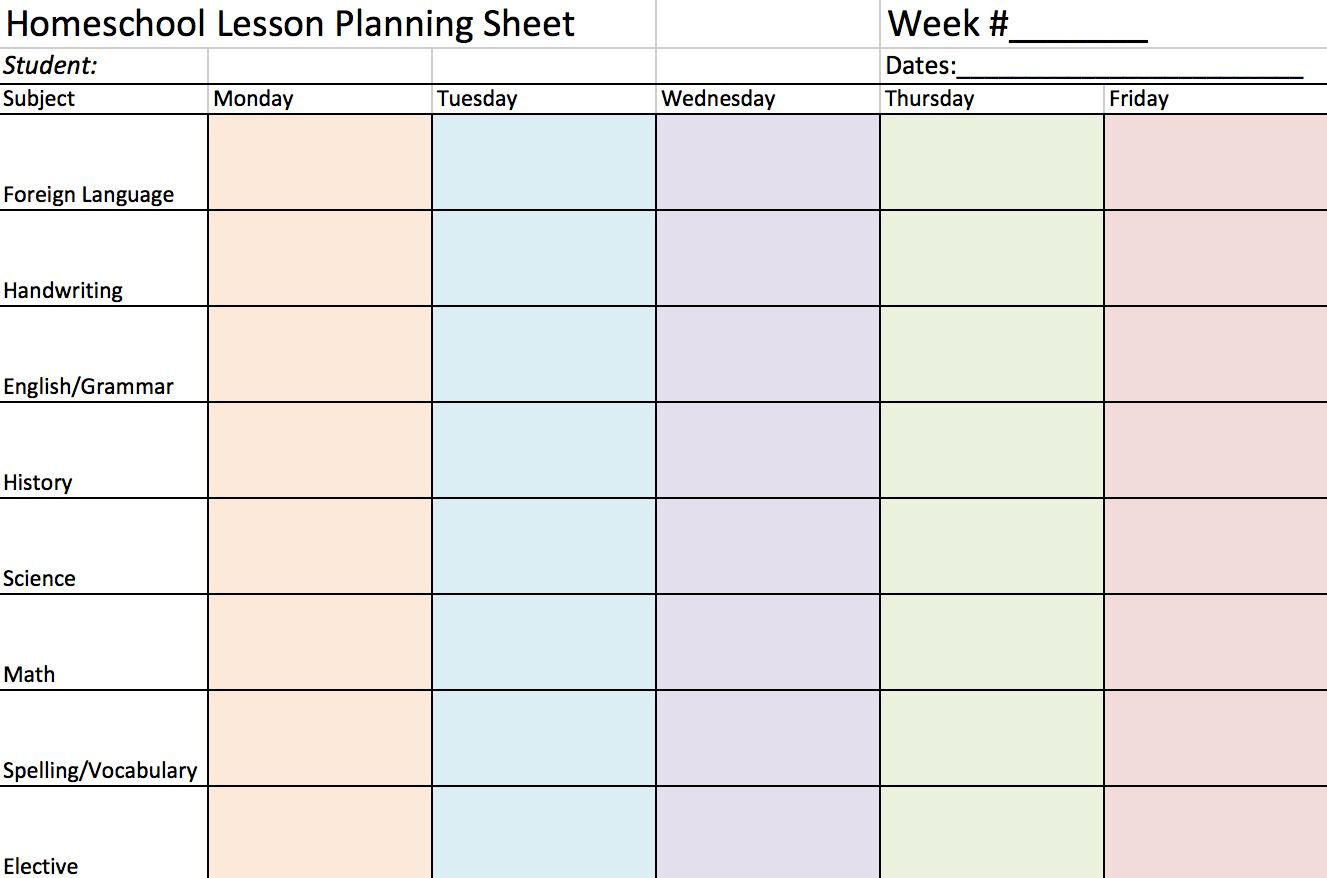 Free Printable Homeschool Curriculum