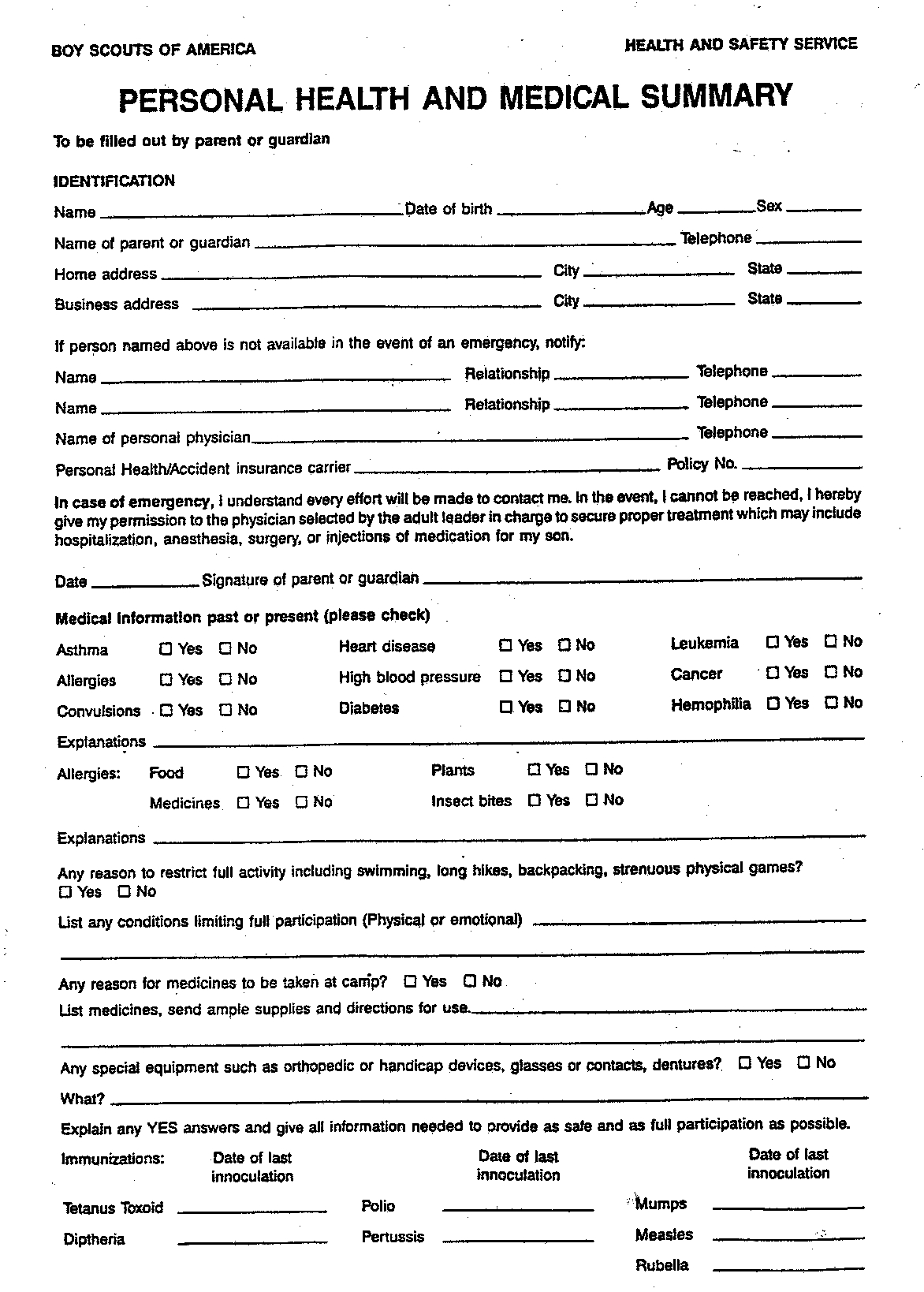Free Medical Forms Printable Printable Forms Free Online