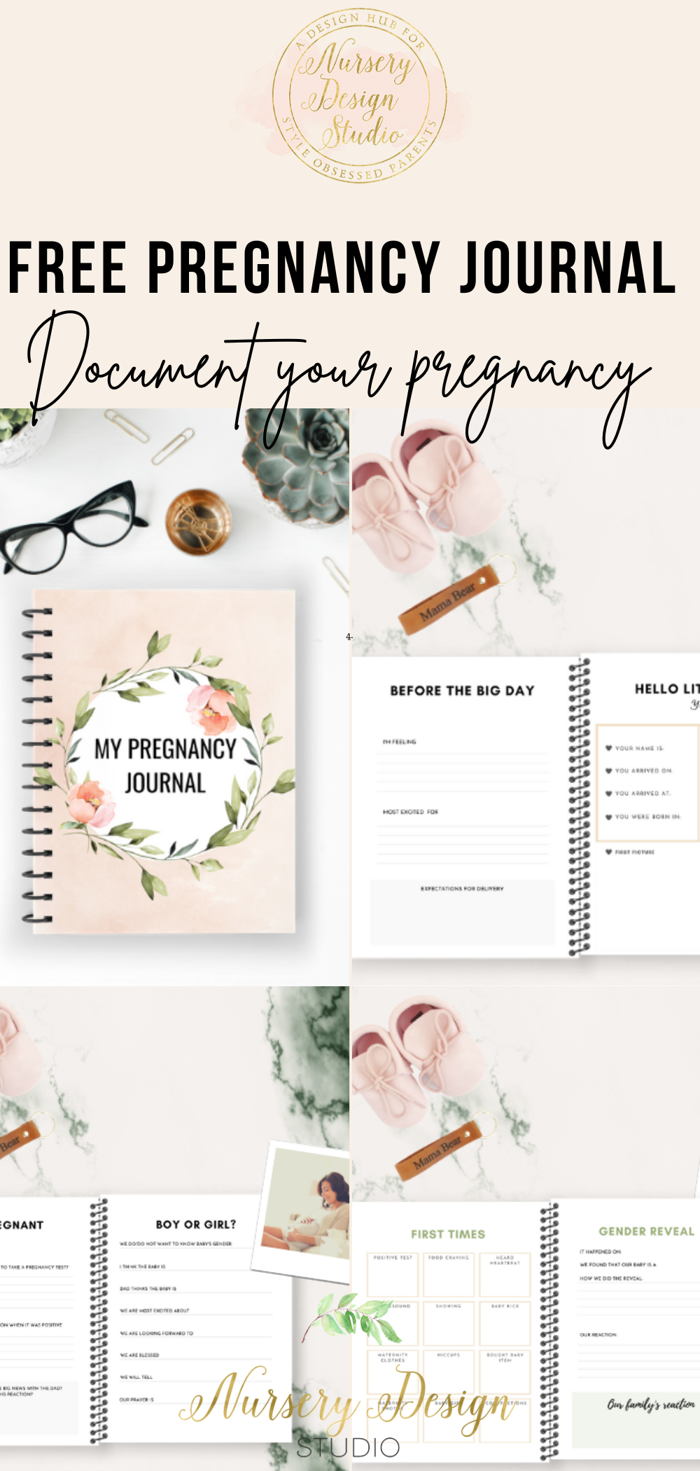 FREE PREGNANCY JOURNAL KEEPSAKE BOOK FOR YOUR PREGNANCY JOURNEY