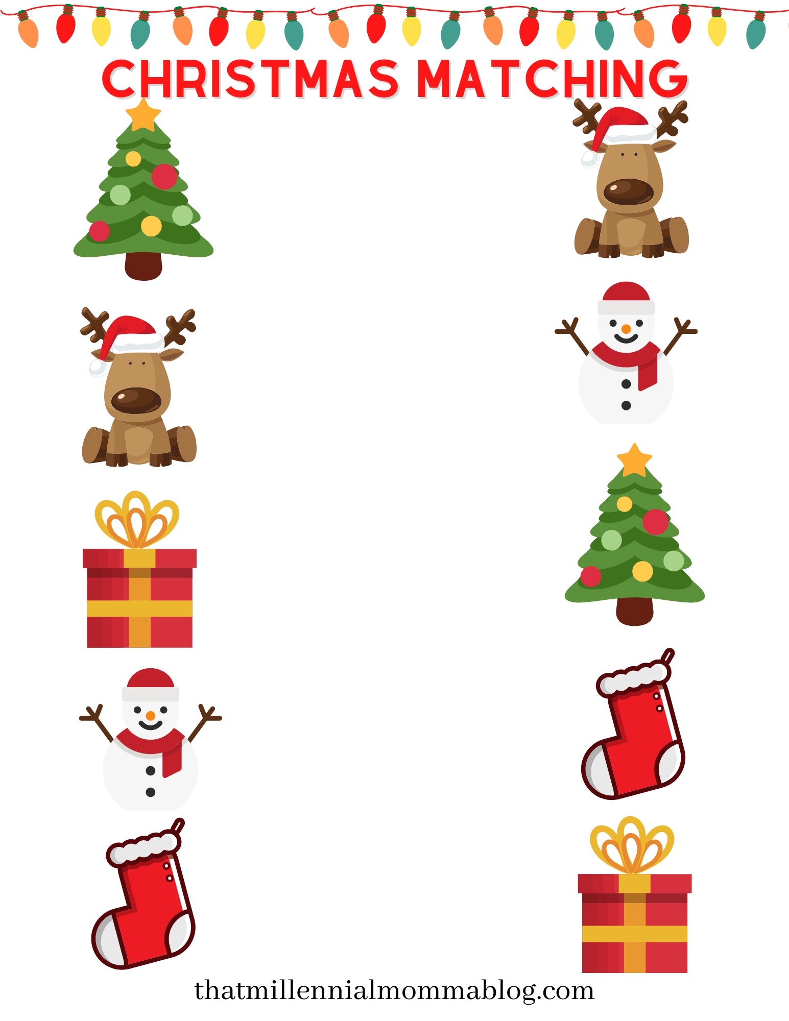 Free Christmas Printable Worksheets