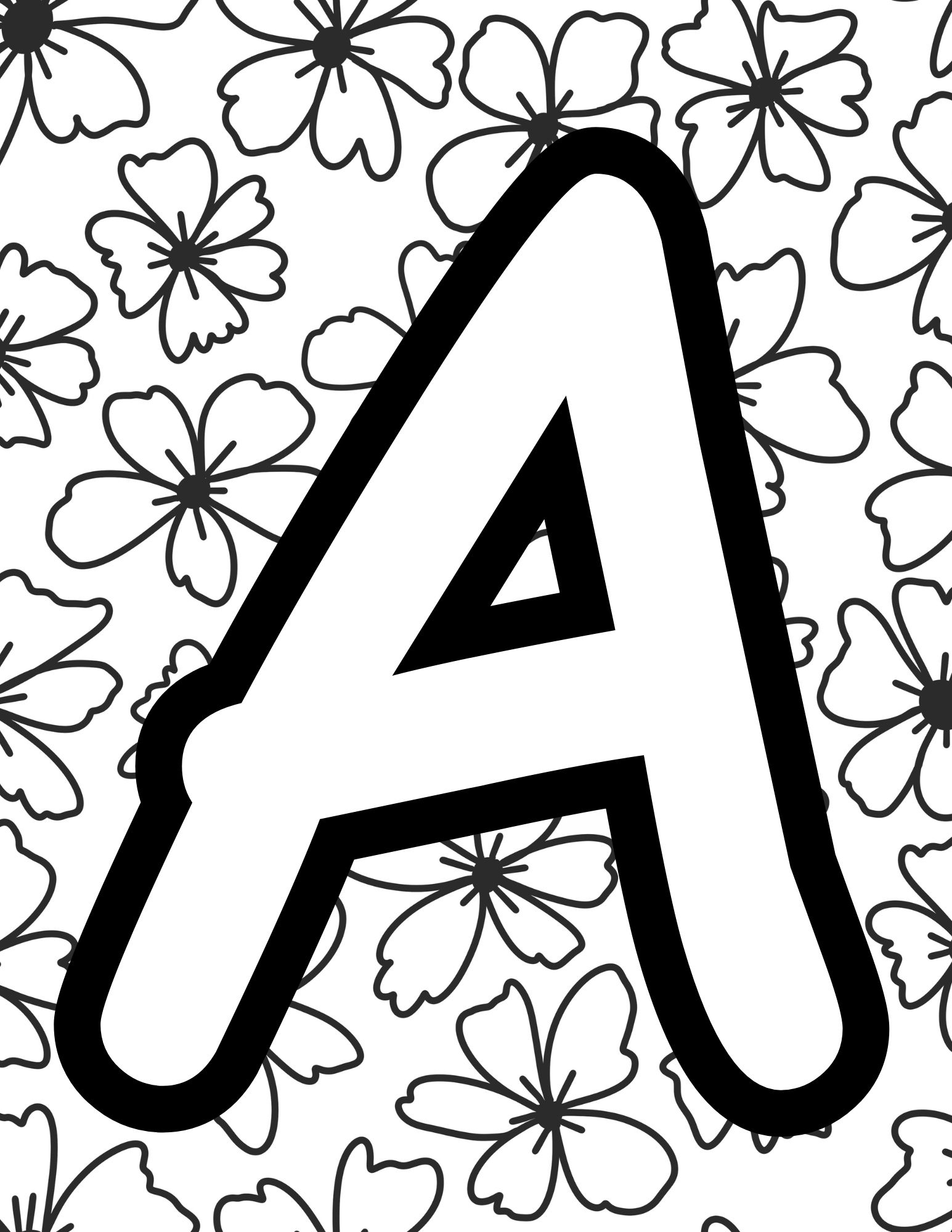 Free Printable Alphabet Coloring Pages