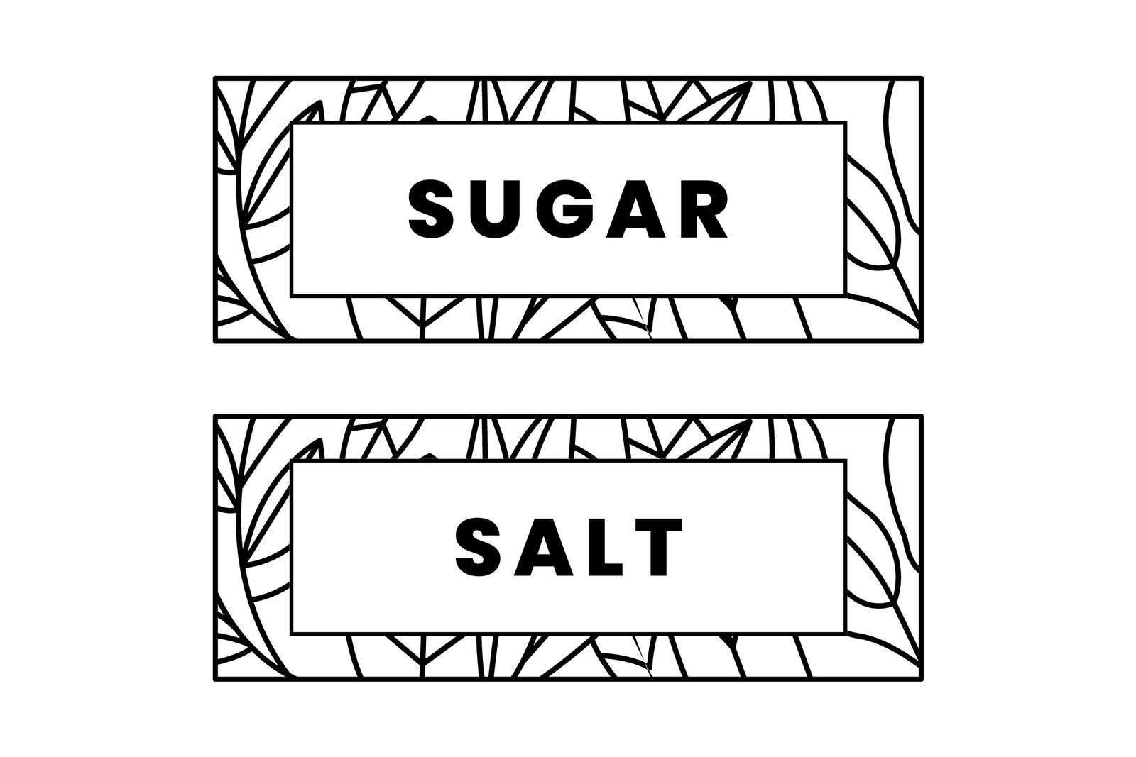 Free Printable Kitchen Canister Labels