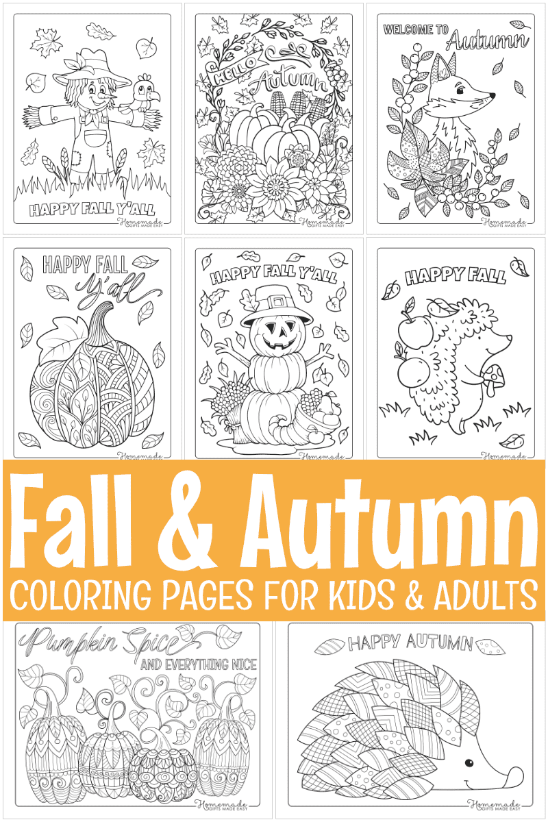 Free Printable Fall Coloring Pages