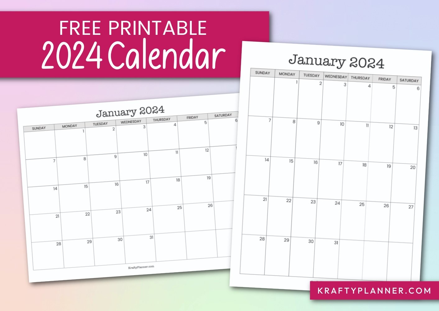 Free Printable Calander