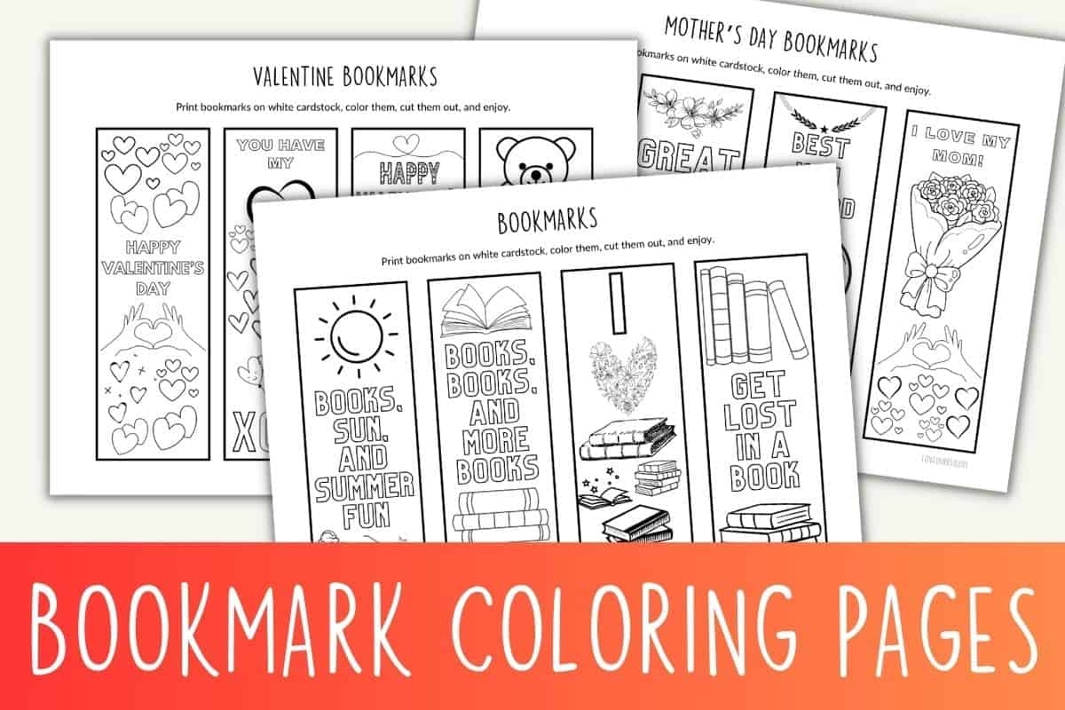 Free Printable Bookmarks To Color