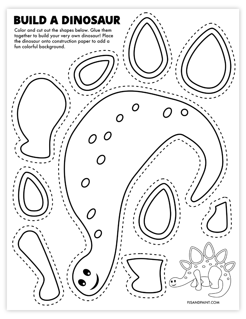 Free Printable Dinosaur Cut Outs