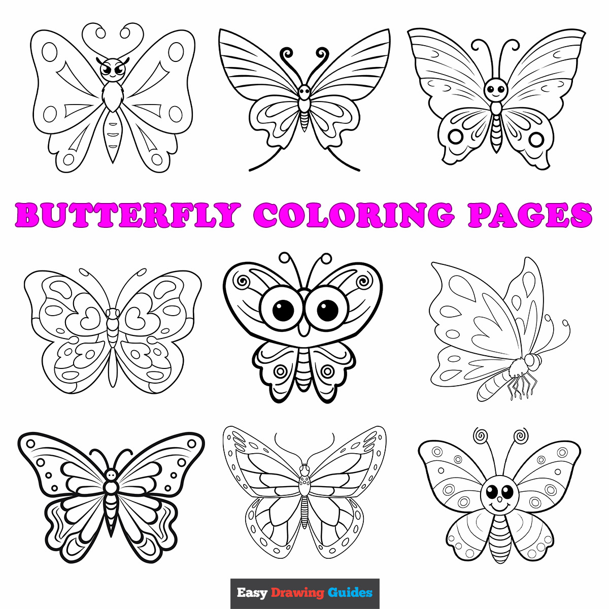 Free Printable Butterfly Coloring Pages