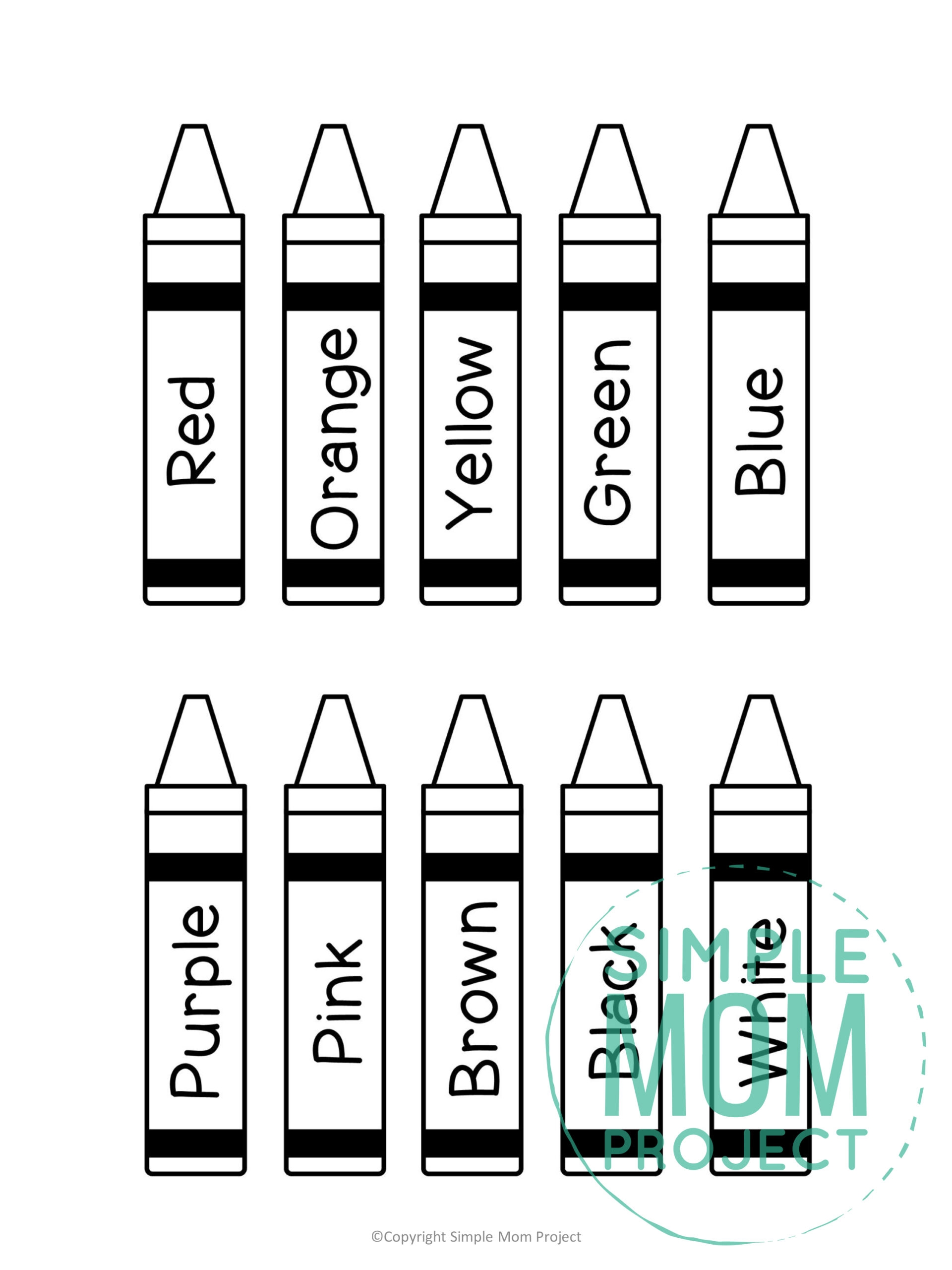 Free Printable Crayon Pattern