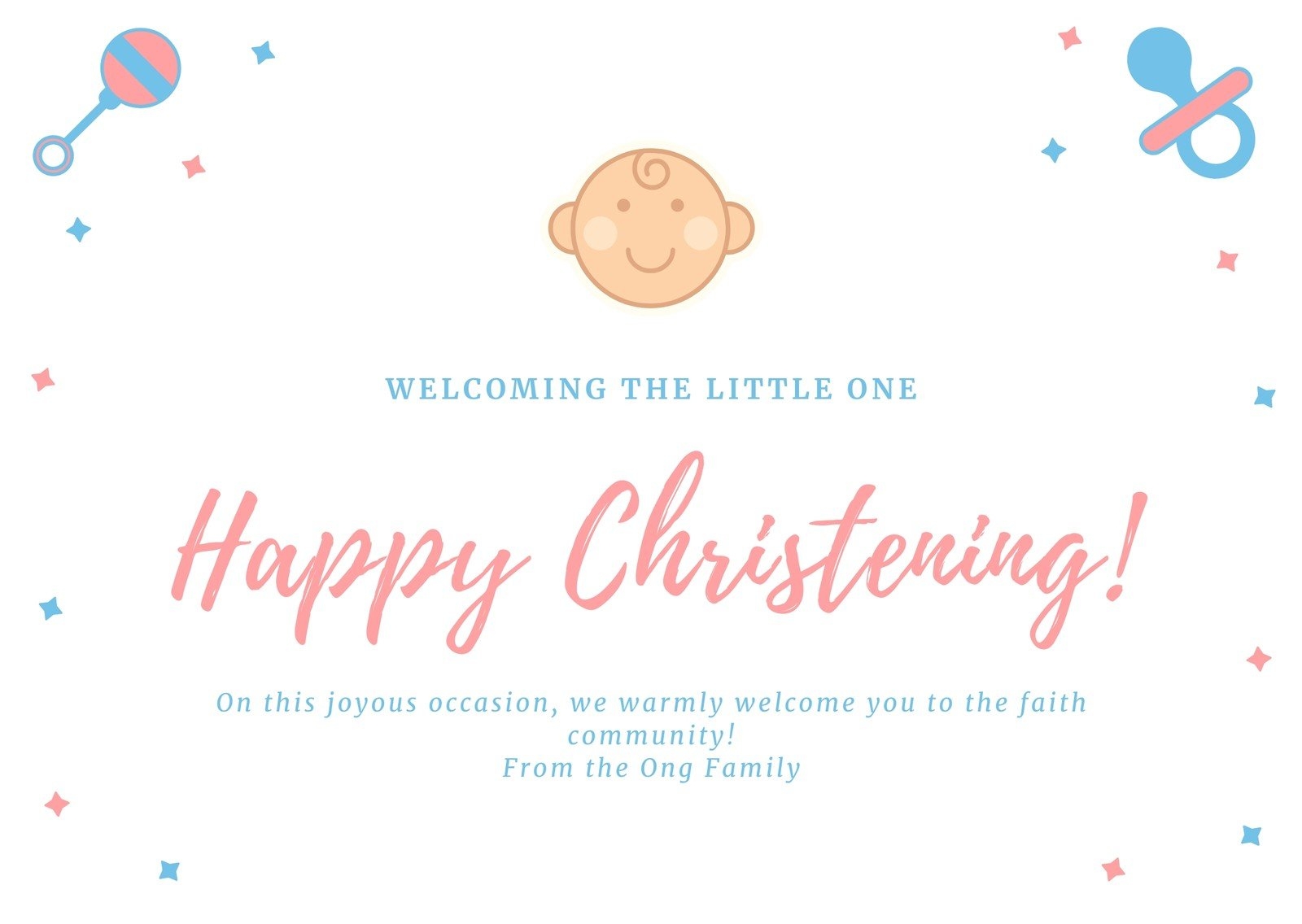 Free Printable Baptism Card