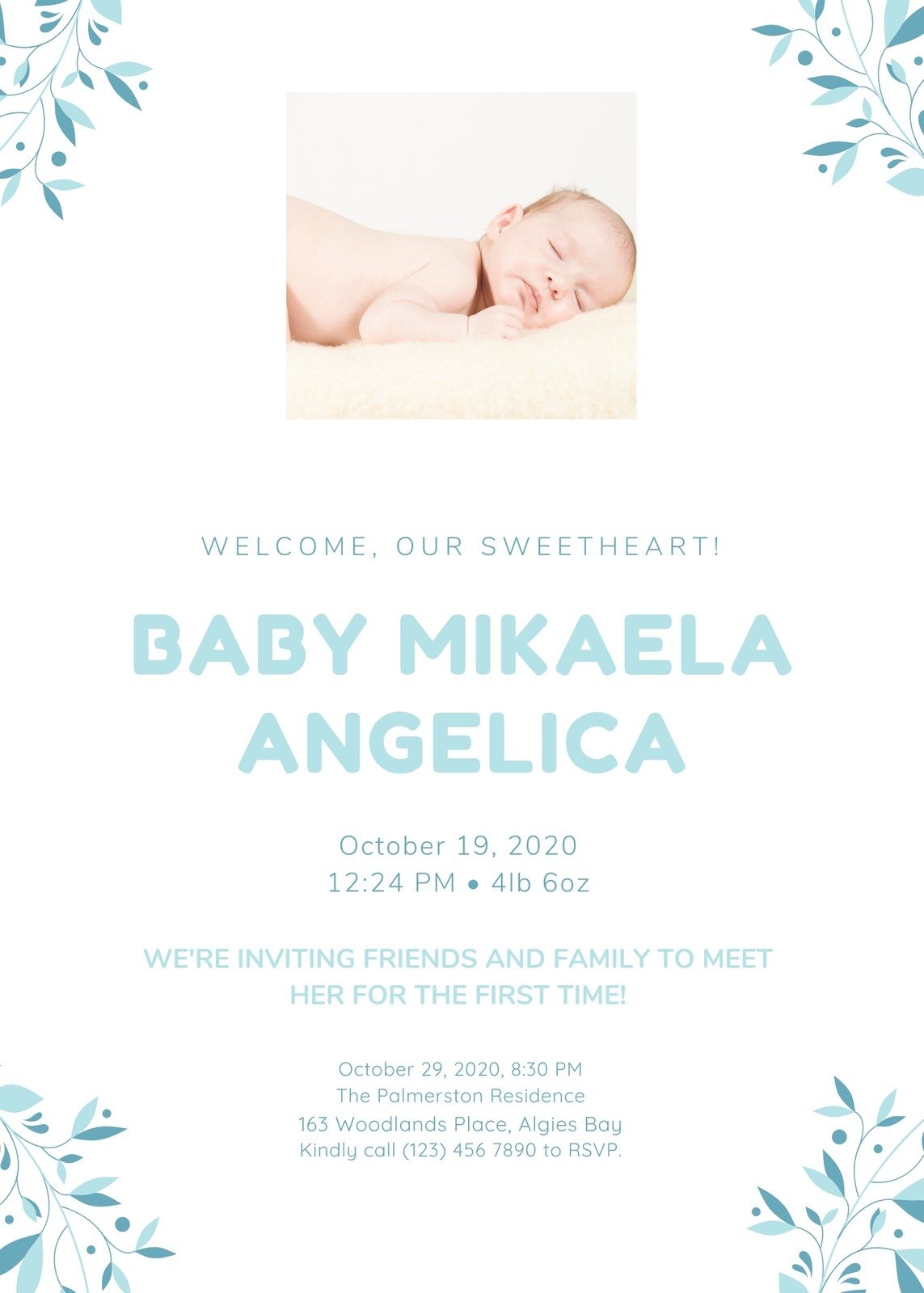 Free Printable Birth Announcements