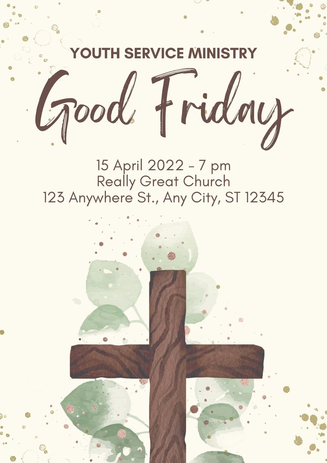 Free Printable Customizable Church Flyer Templates Canva