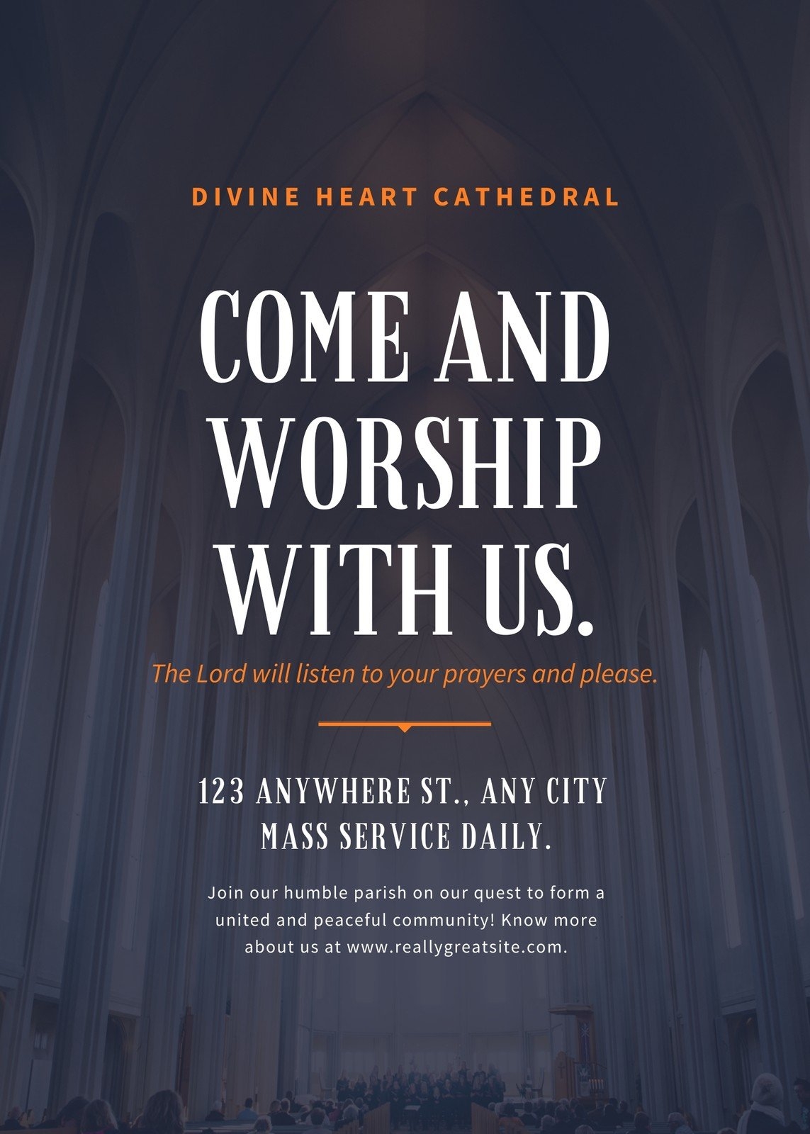 Free Printable Customizable Church Flyer Templates Canva