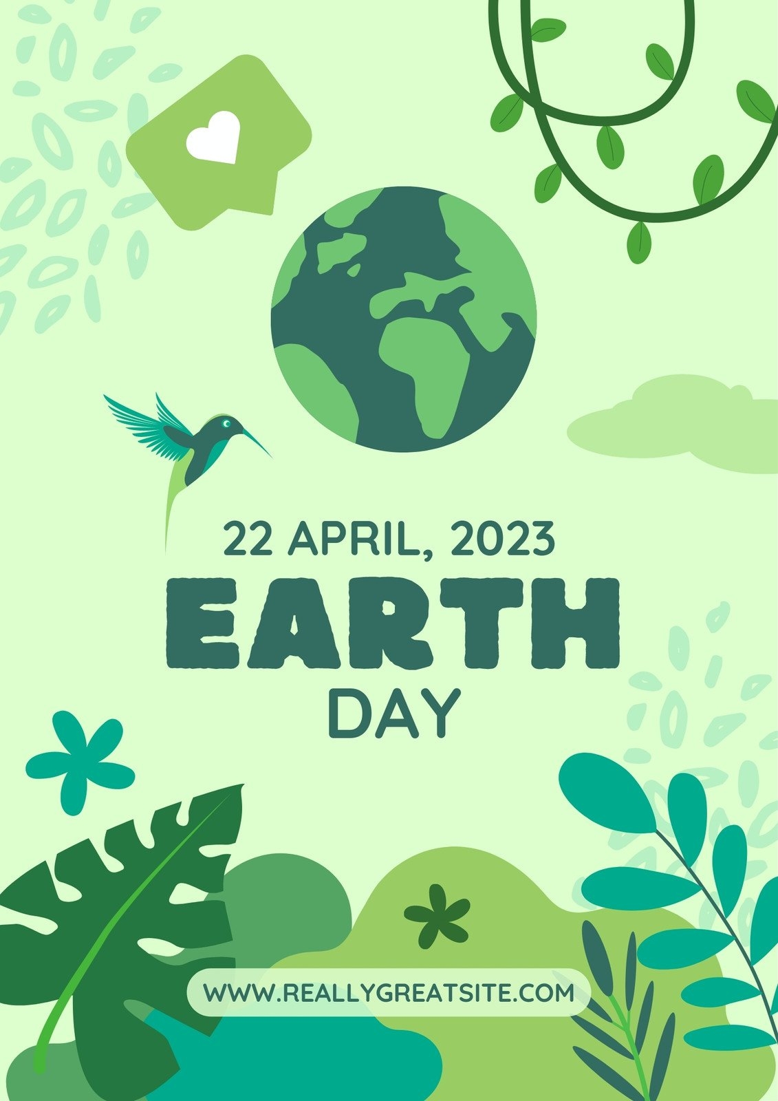 Free Printable Customizable Earth Day Poster Templates Canva