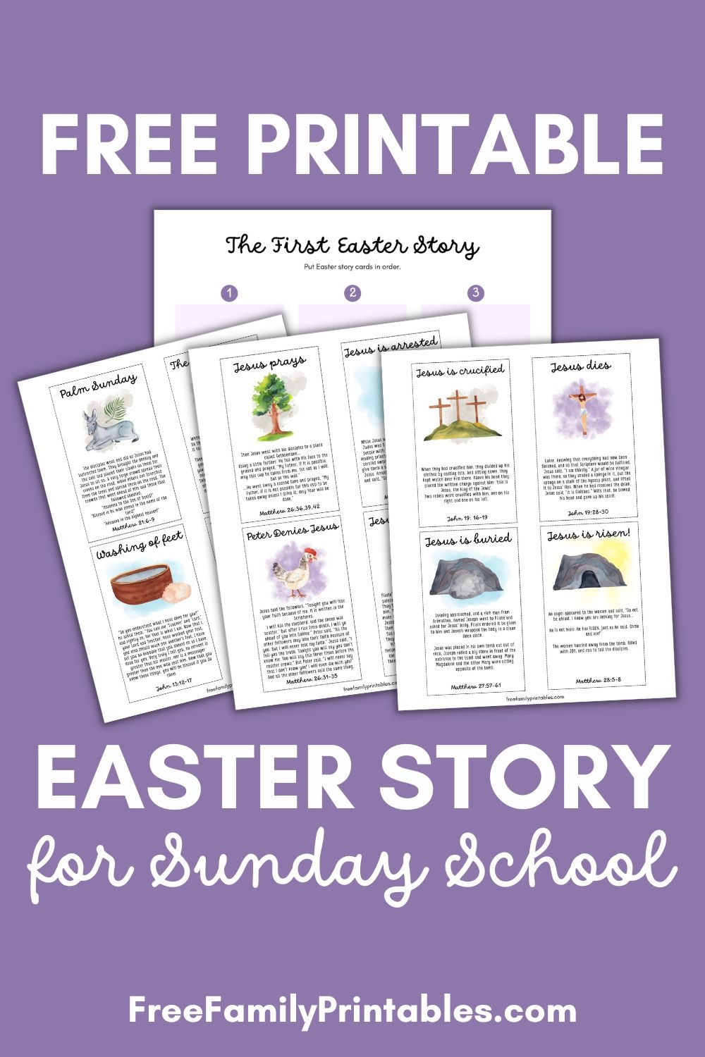 Free Printable Easter Story For Sunday School Making Frugal FUN