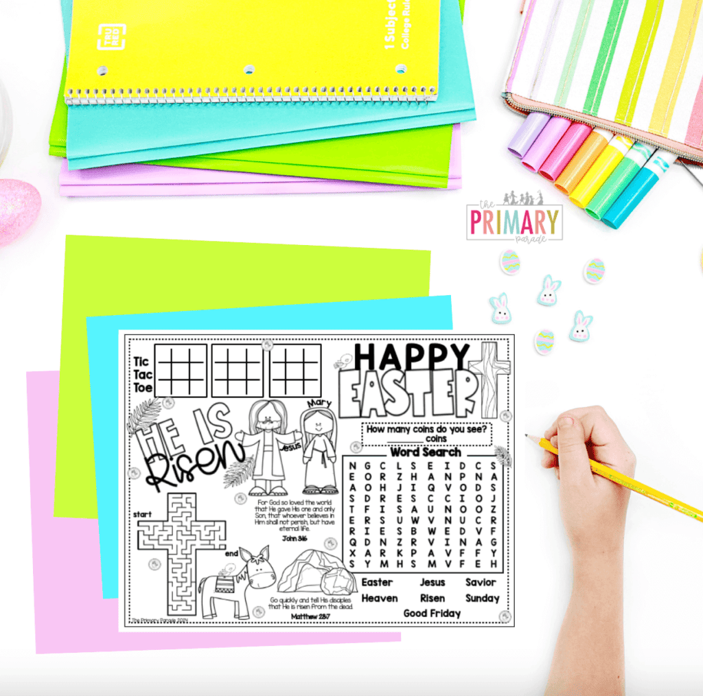 Free Printable Easter Sunday School Activities For Kids The Primary Parade