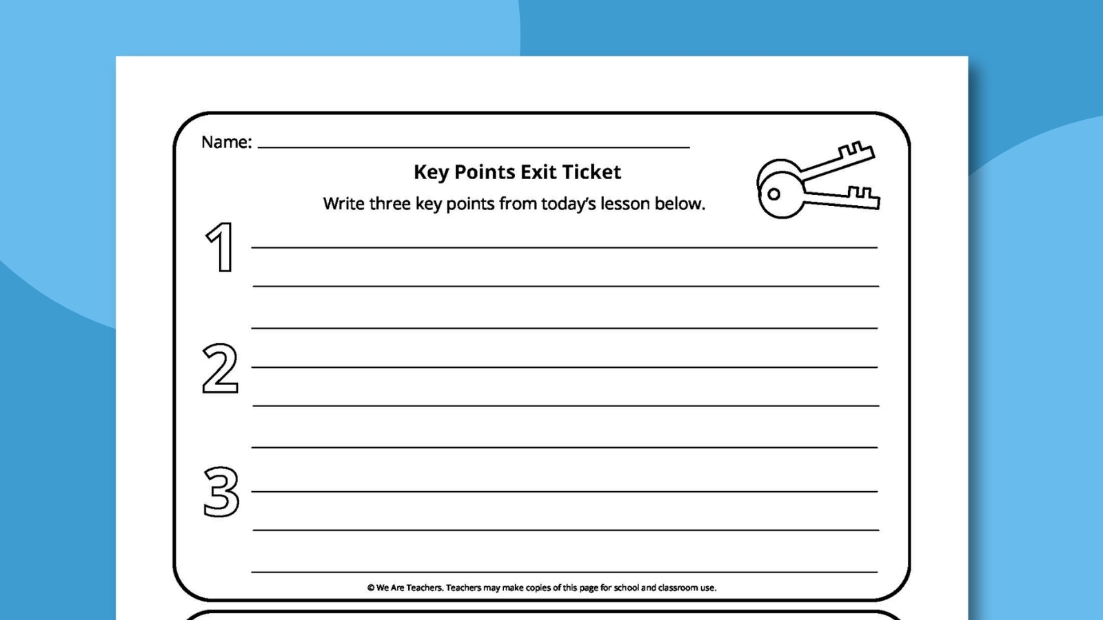 Free Printable Exit Ticket Template Bundle 8 Fun Options 