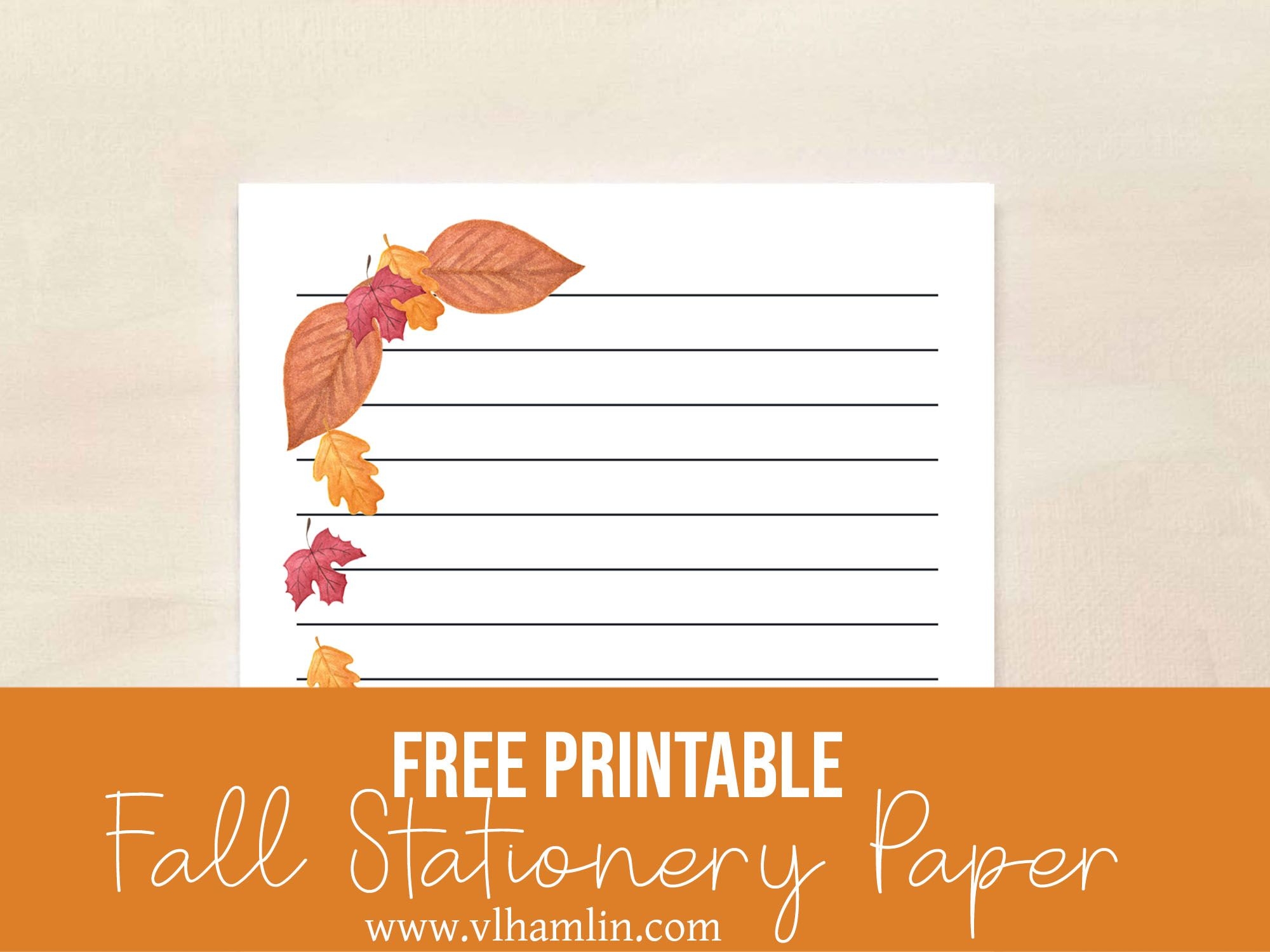Free Printable Fall Stationery