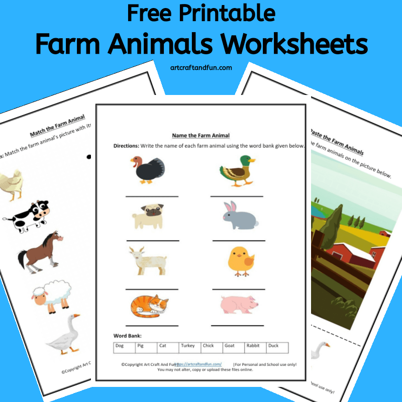 Farm Animals Free Printables