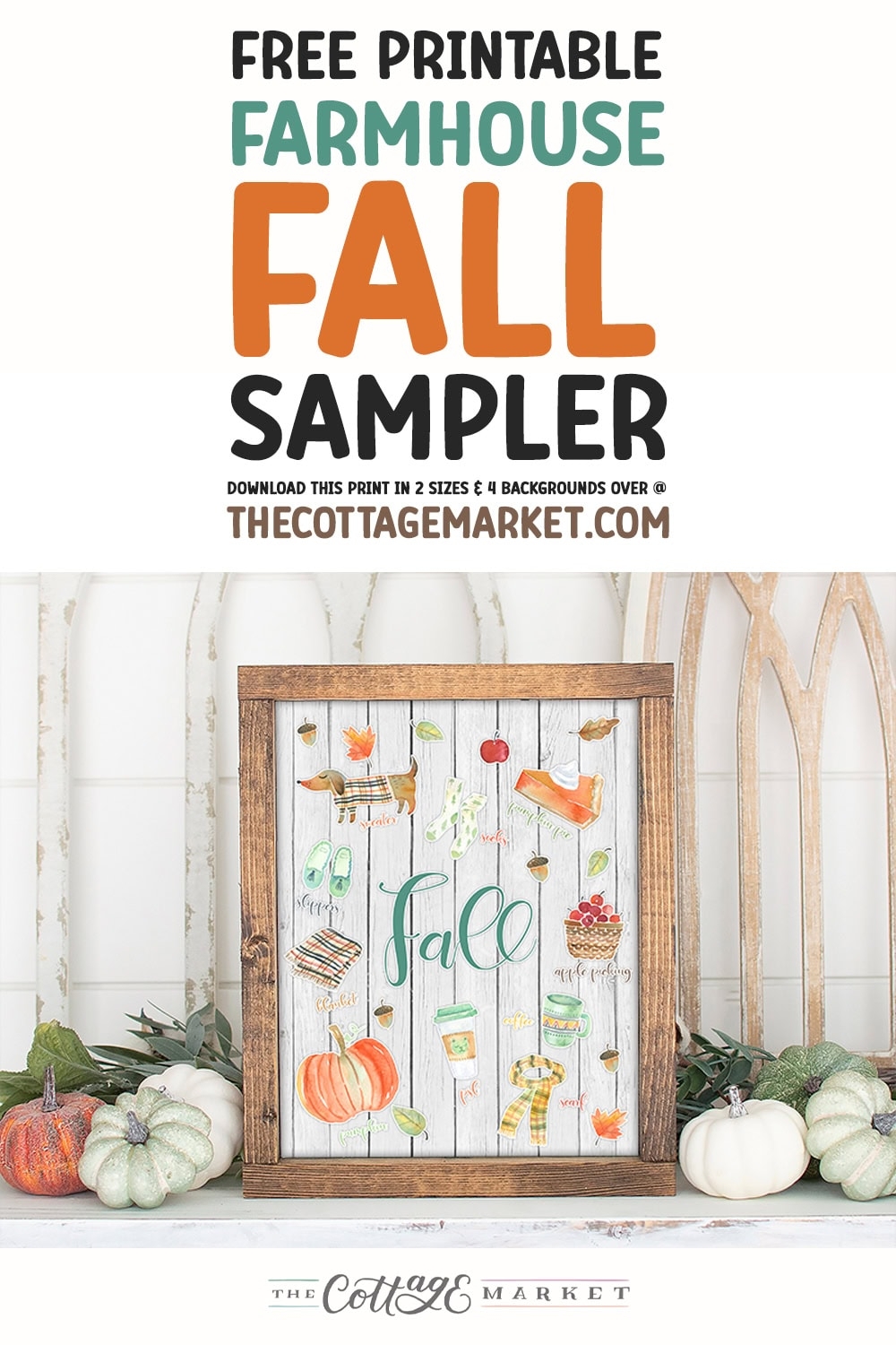Free Printable Farmhouse Fall Sampler Wall Art The Cottage Market