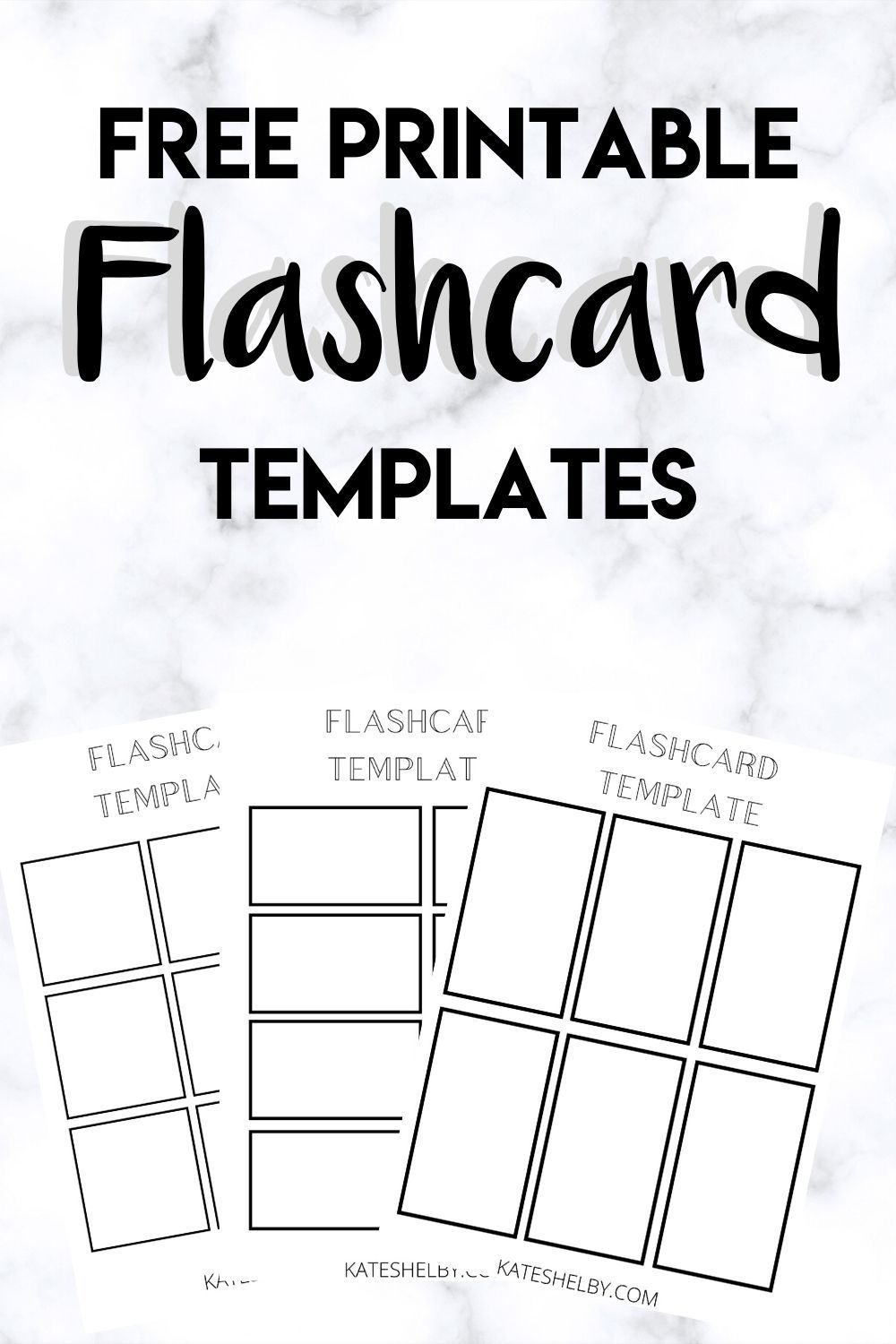 Free Editable Printable Flash Cards