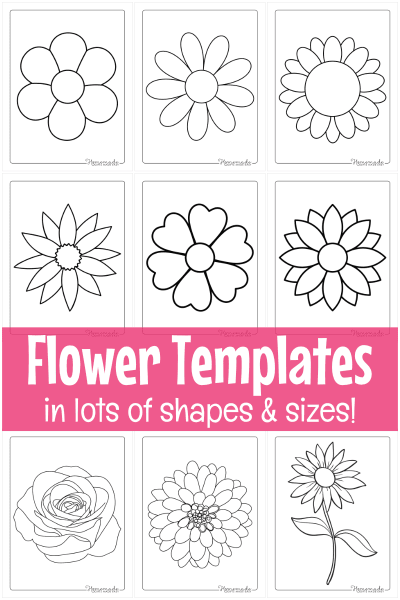 Free Printable Flower Stencils