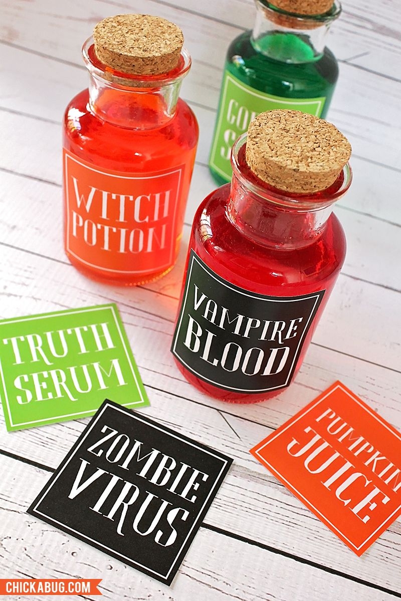 Free Printable Halloween Potion Labels Chickabug