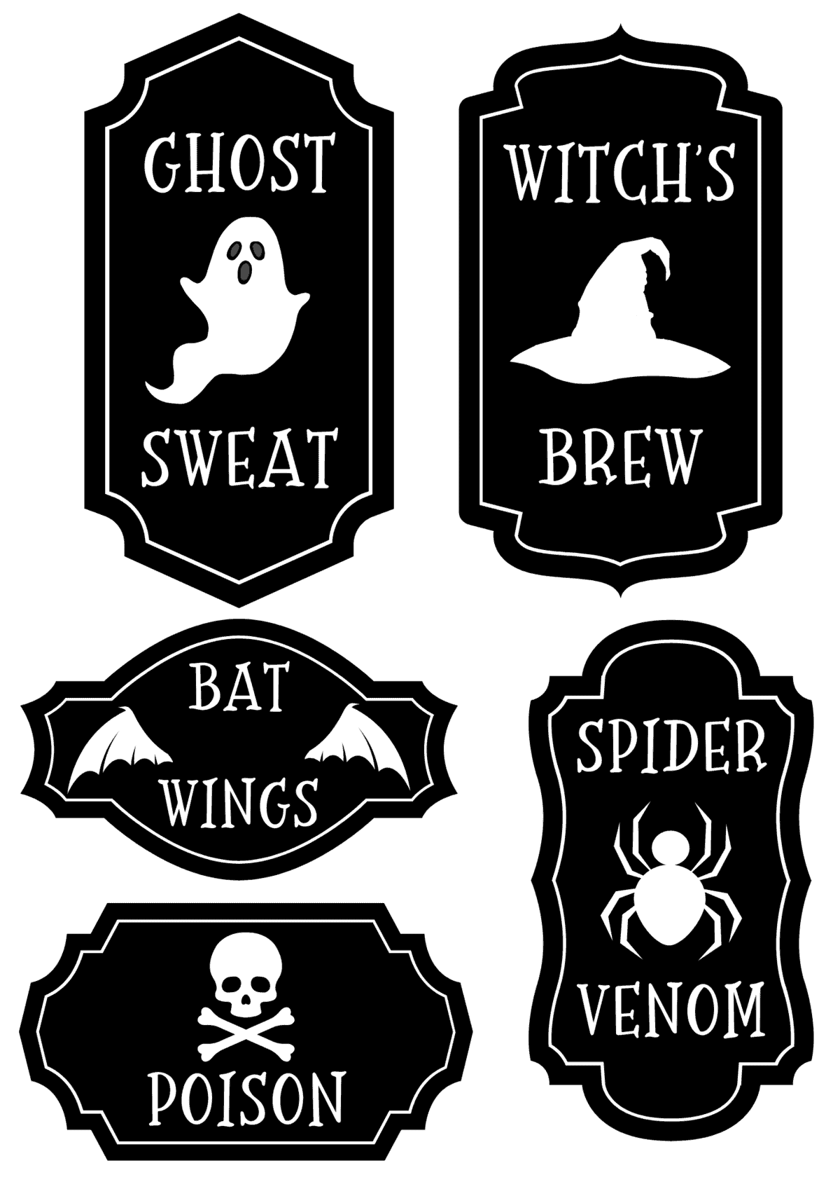 Free Printable Potion Bottle Labels For Halloween Prudent Penny Pincher