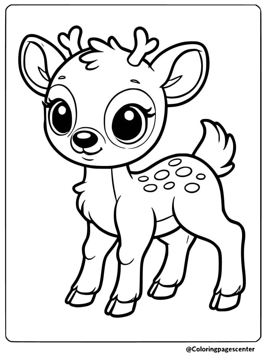 Free Printable Reindeer Coloring Pages