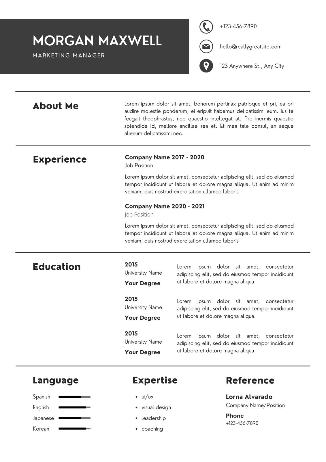 Resume Builder Free Printable