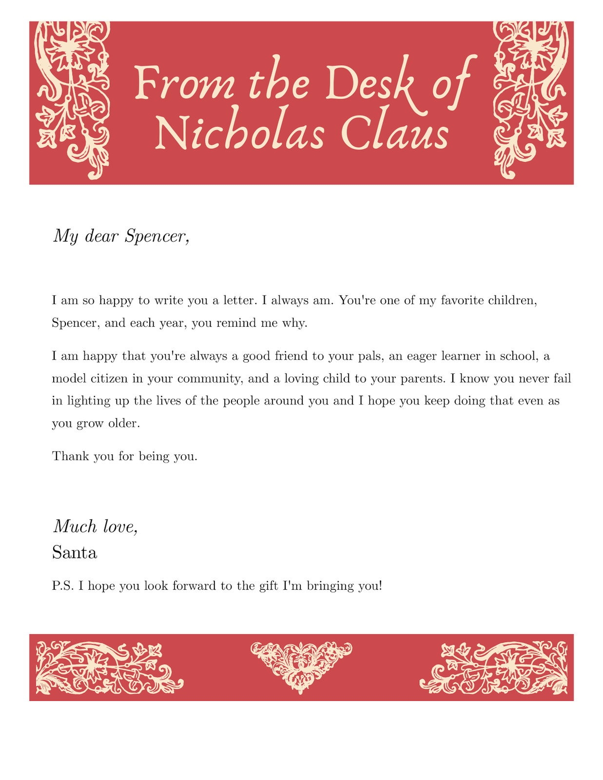 Free Printable Santa Letter Templates You Can Customize Canva