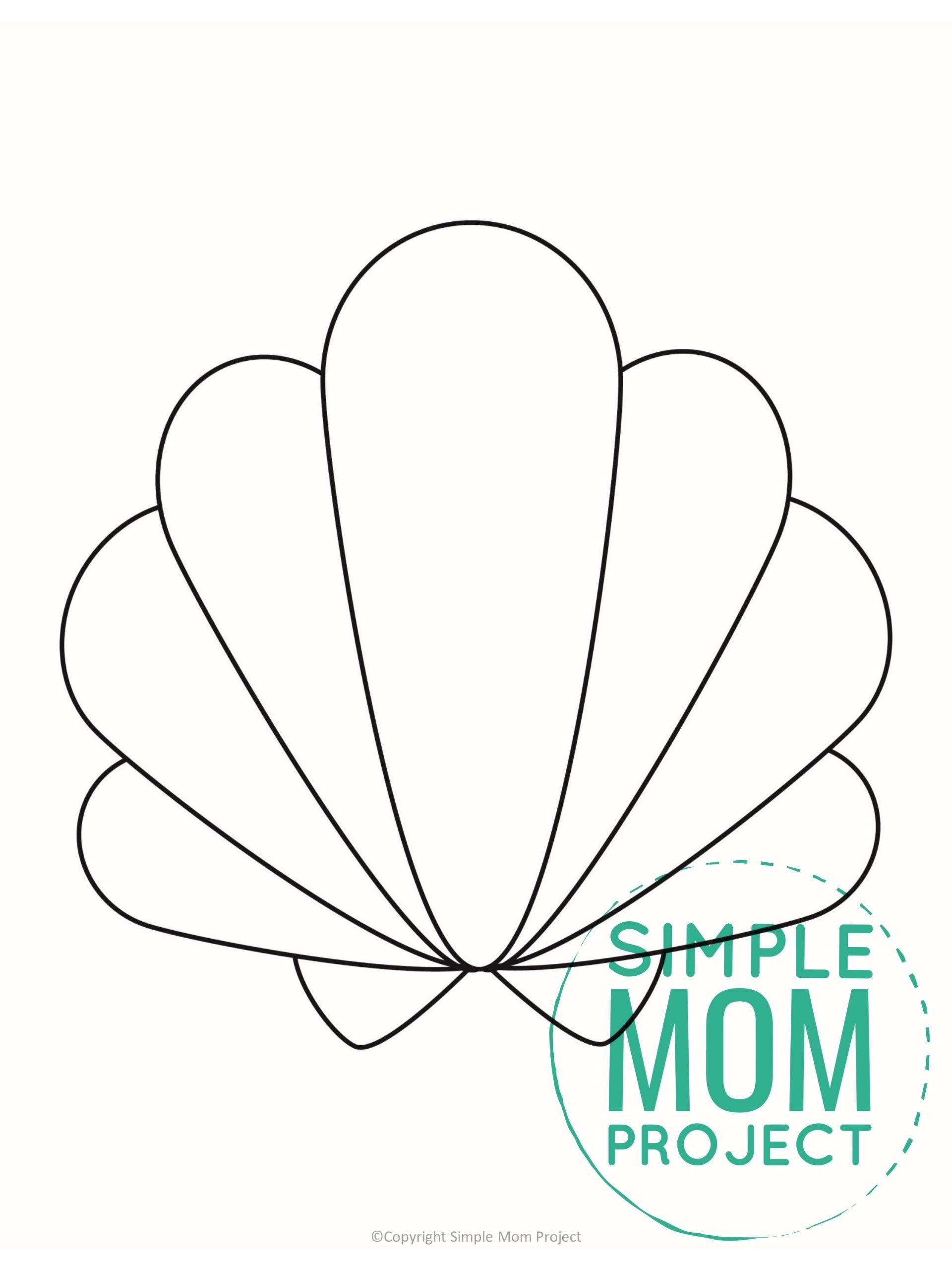 Free Printable Seashell Template