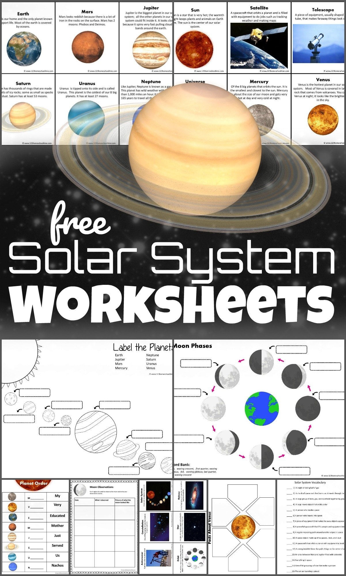Free Printable Planets