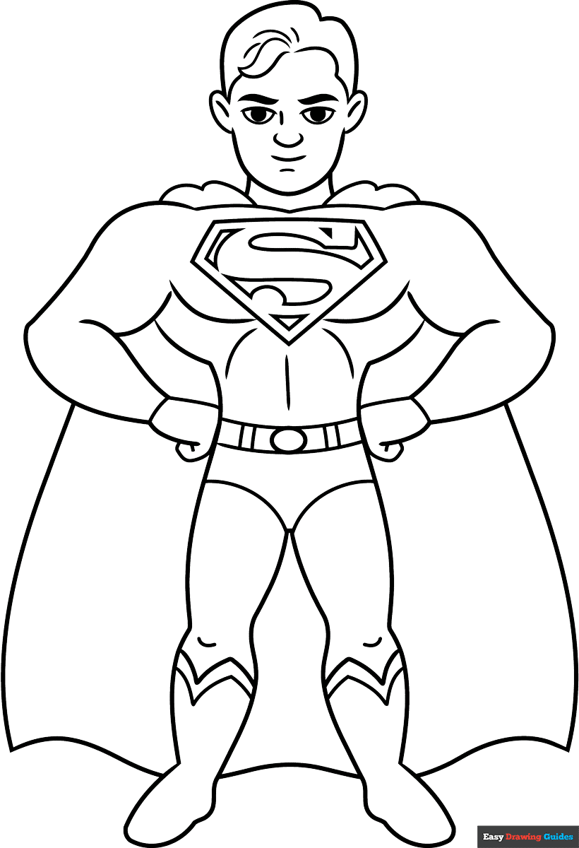 Superhero Free Printable Coloring Pages