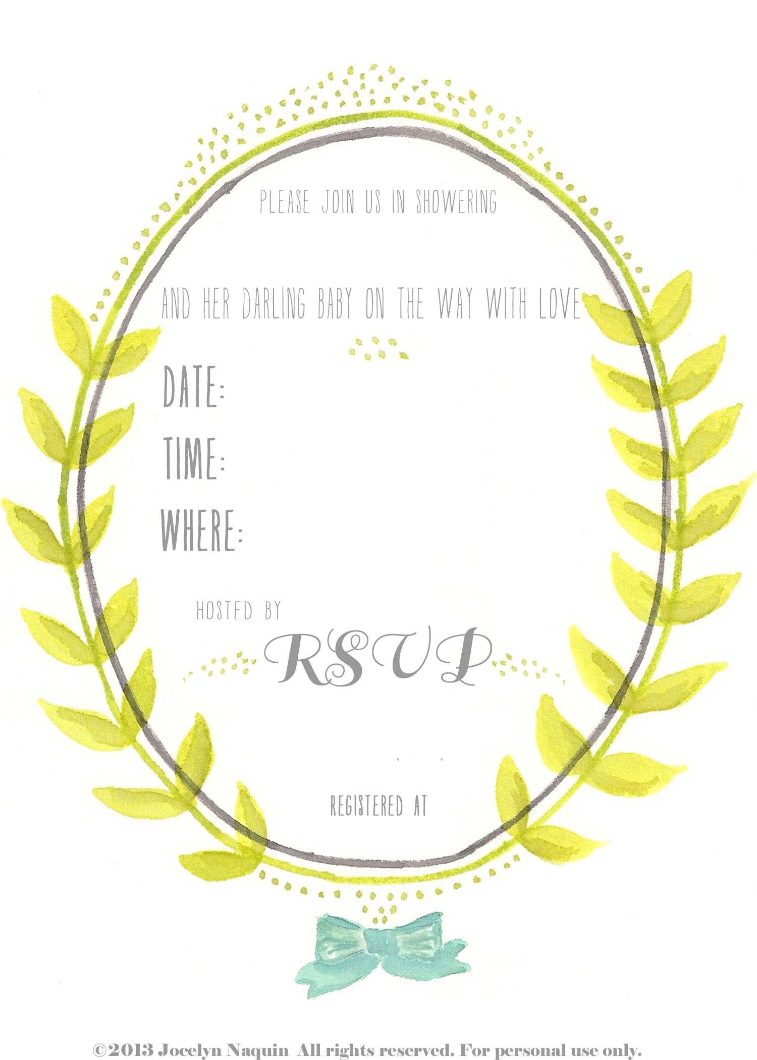 Printable Invitations Free No Download