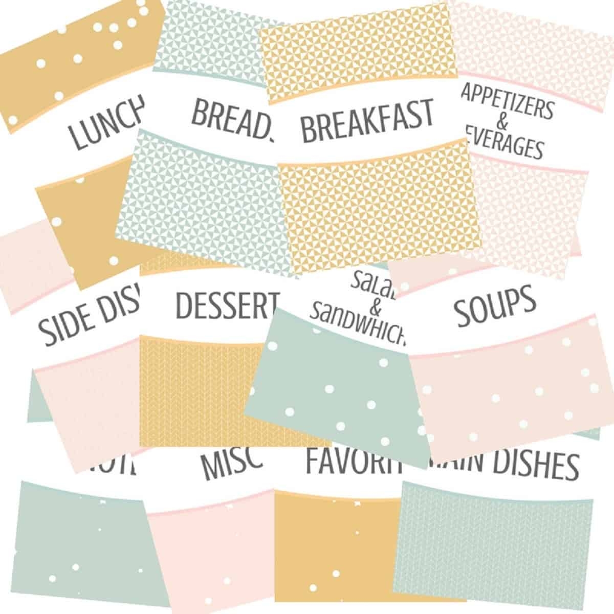 Recipe Binder Free Printables